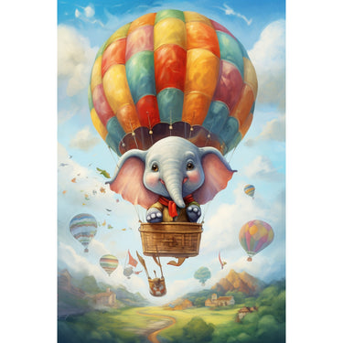 Elephant Balloon Canvas